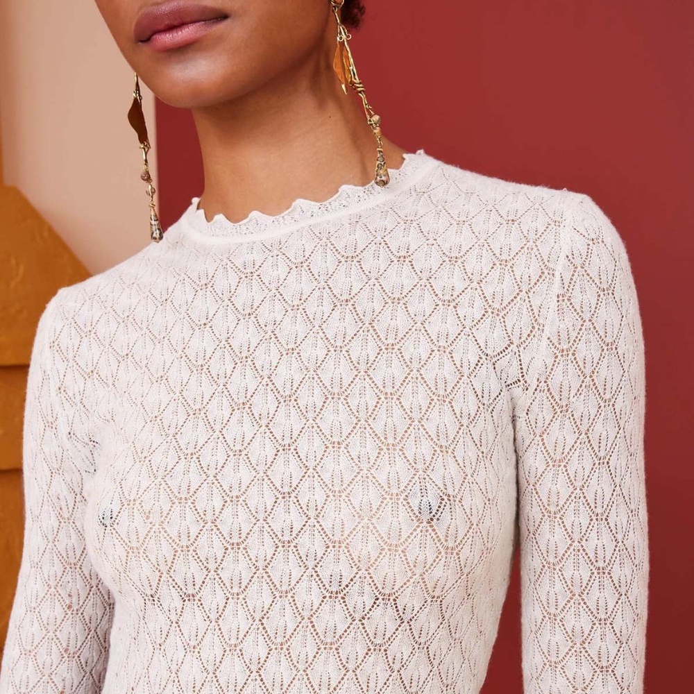 Ulla Johnson sweater in textured knit - Size Petite